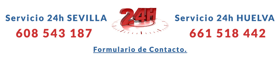 Servicio 24 horas Urgencias Desatascos Sevilla y Huelva